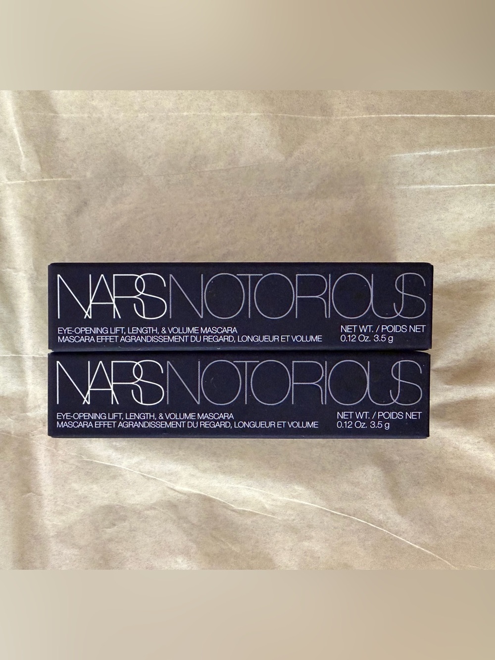 NARS Nororious Eye Opening Lift Length & Volume Macara Minis qty 2 NIB $34 RV
